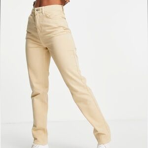W28 high waisted khaki vintage fit pants
